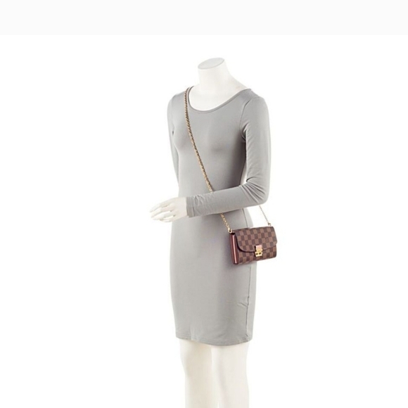 LOUIS VUITTON CROISETTE CHAIN WALLET DAMIER - Picture 2 of 14